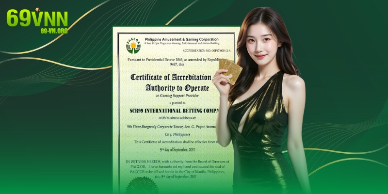 Giấy phép hoạt động PAGCOR